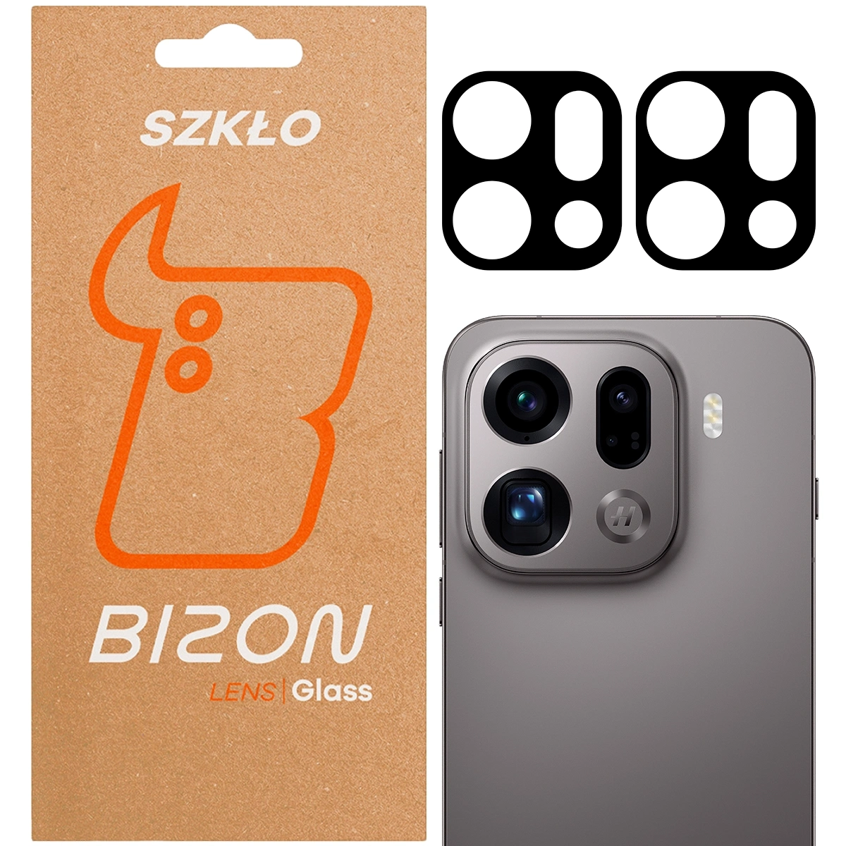 Szkło ochronne Bizon na aparat Silk Lens do Oppo Find X9 Pro