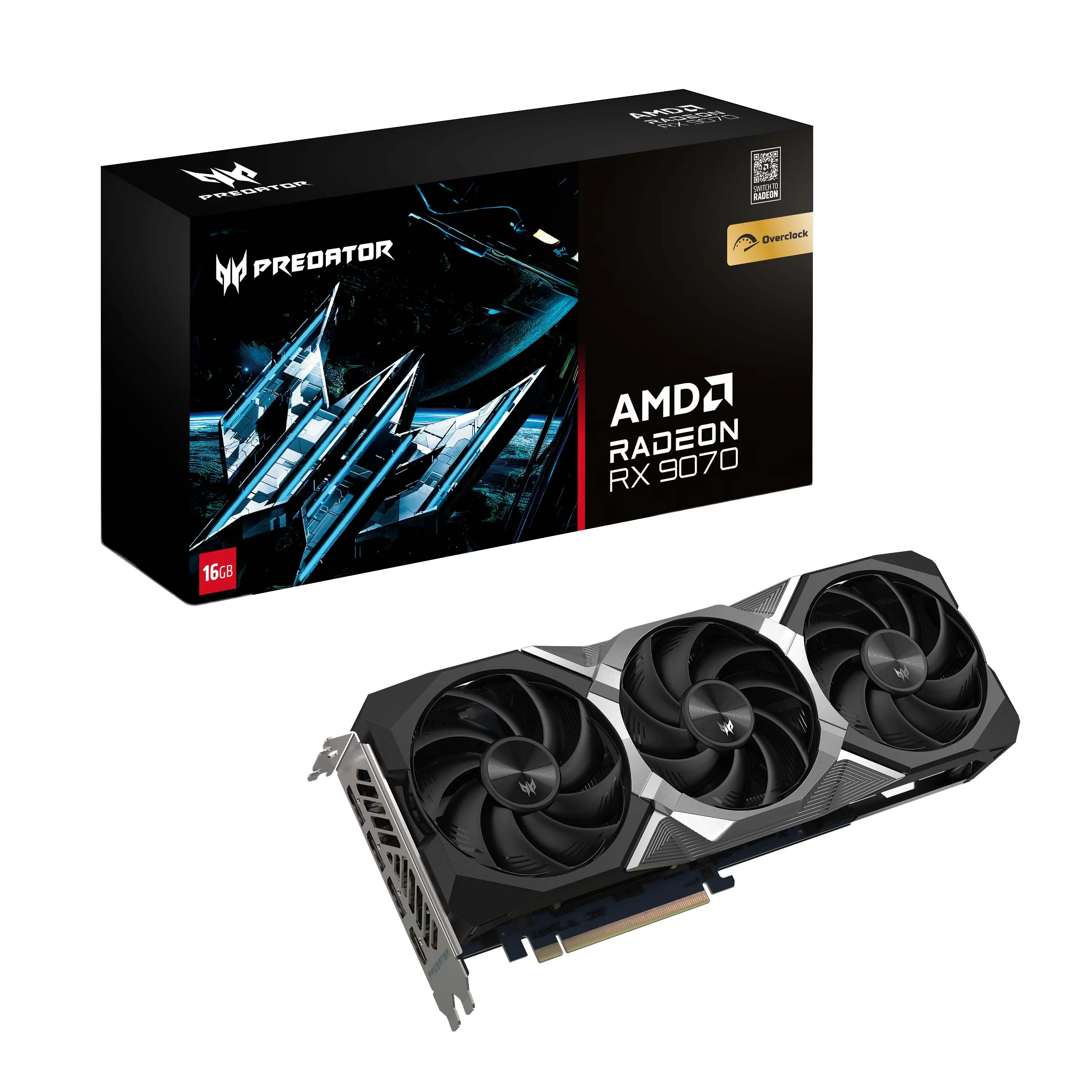 Karta graficzna Acer Predator BiFrost Radeon RX 9070 OC 16GB GDDR6 256bit FSR