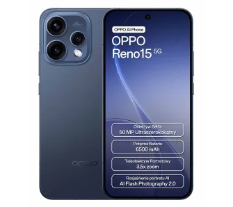 Smartfon OPPO Reno15 5G 8/512GB 6,59" 120Hz 50Mpix Granatowy