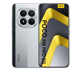 Smartfon POCO M8 Pro 5G 8/256GB 6,83" 120Hz 50Mpix Srebrny
