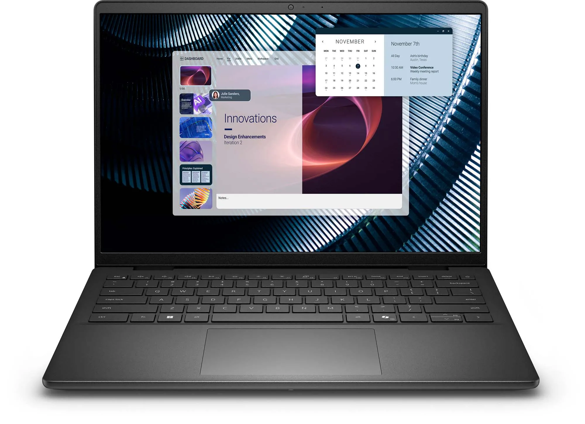 Dell Pro 14 Essential PV14255 14" R7 250 16GB RAM 512GB Dysk SSD Win11 Pro Czarny Funkcje AI