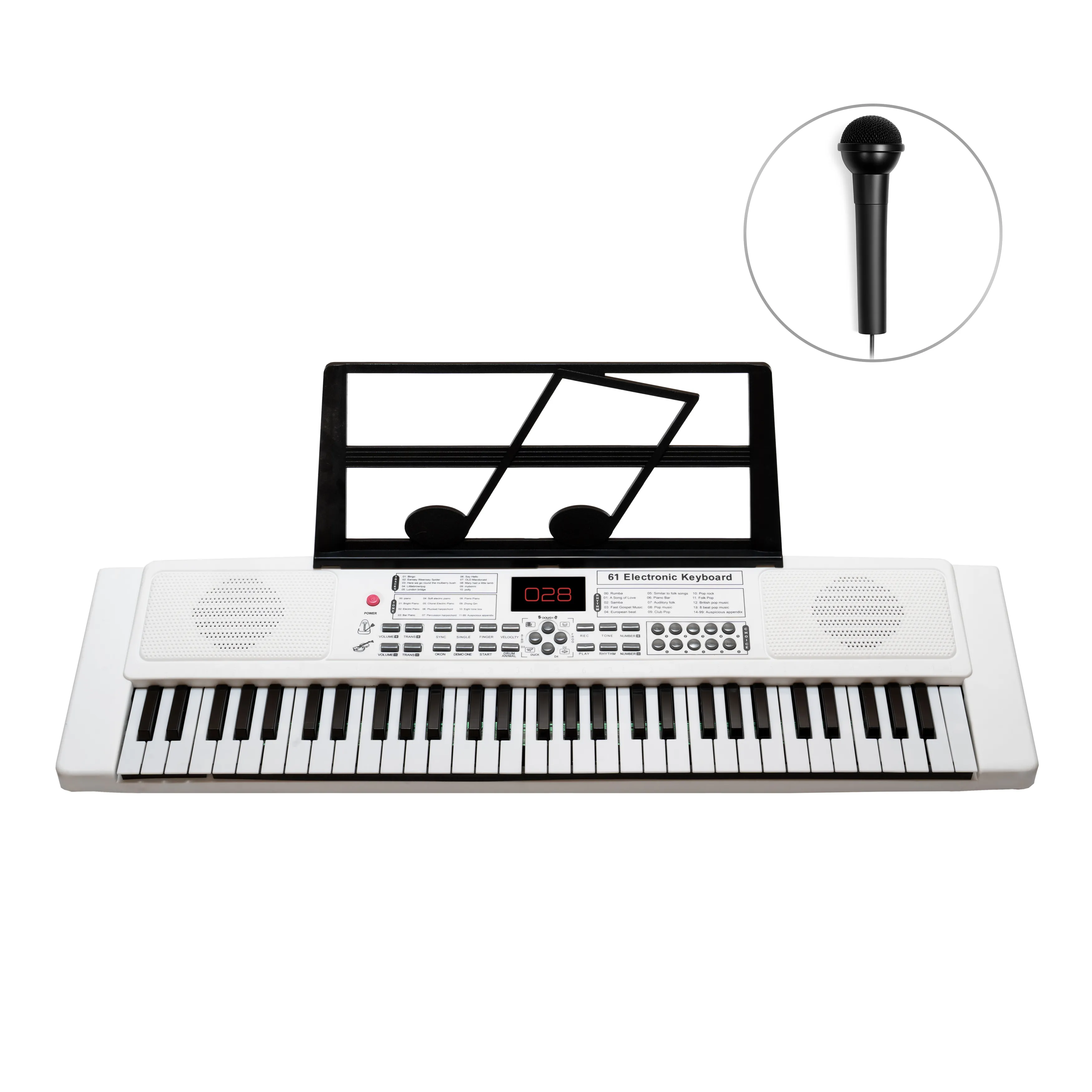 Keyboard Musicmate MM-01 KeyDeluxe Biały