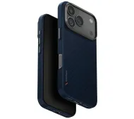 UNIQ Keva EDGE do iPhone 17 Pro Magclick Charging Niebieski