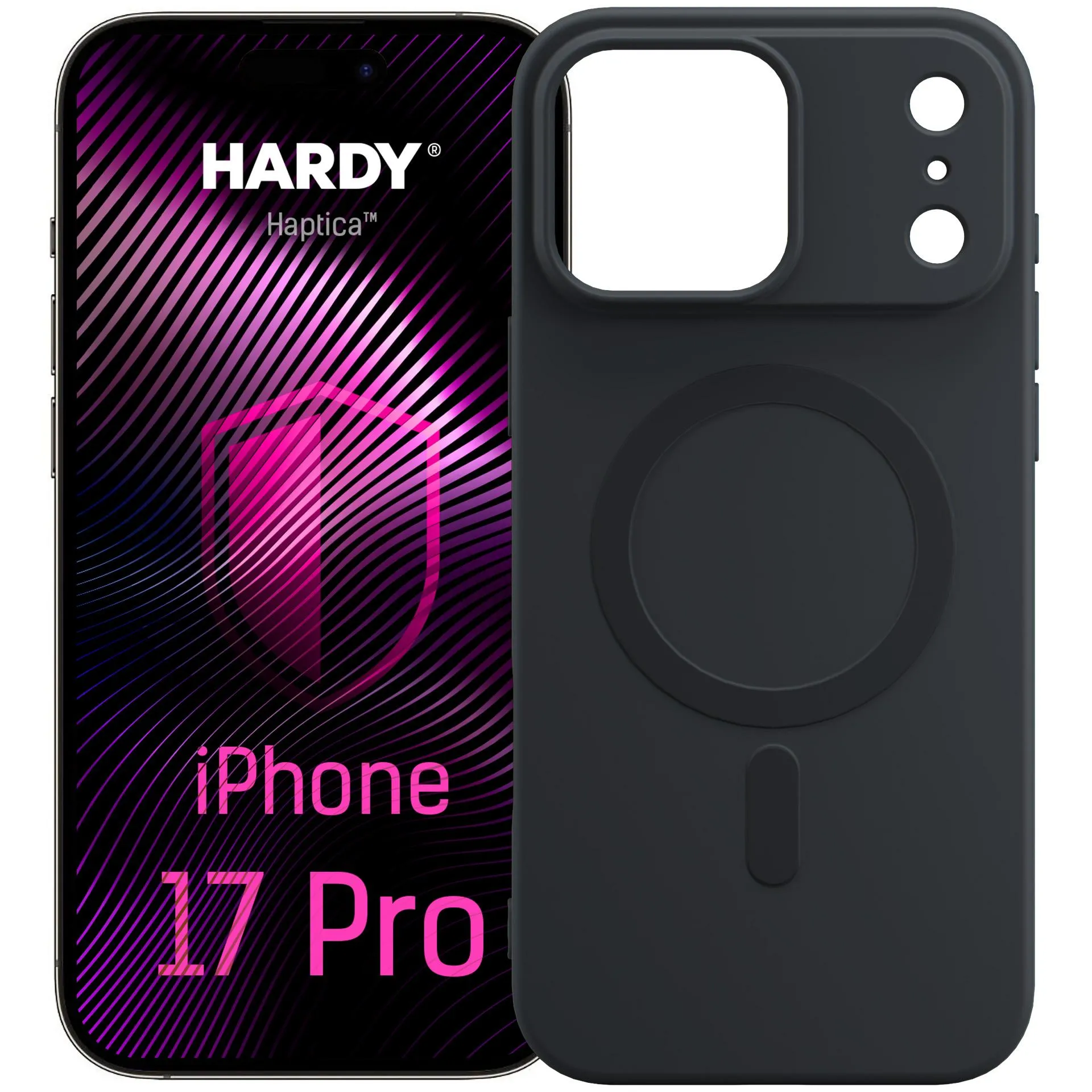 Etui 3mk Hardy Haptica MagCase do iPhone 17 Pro Max Czarny