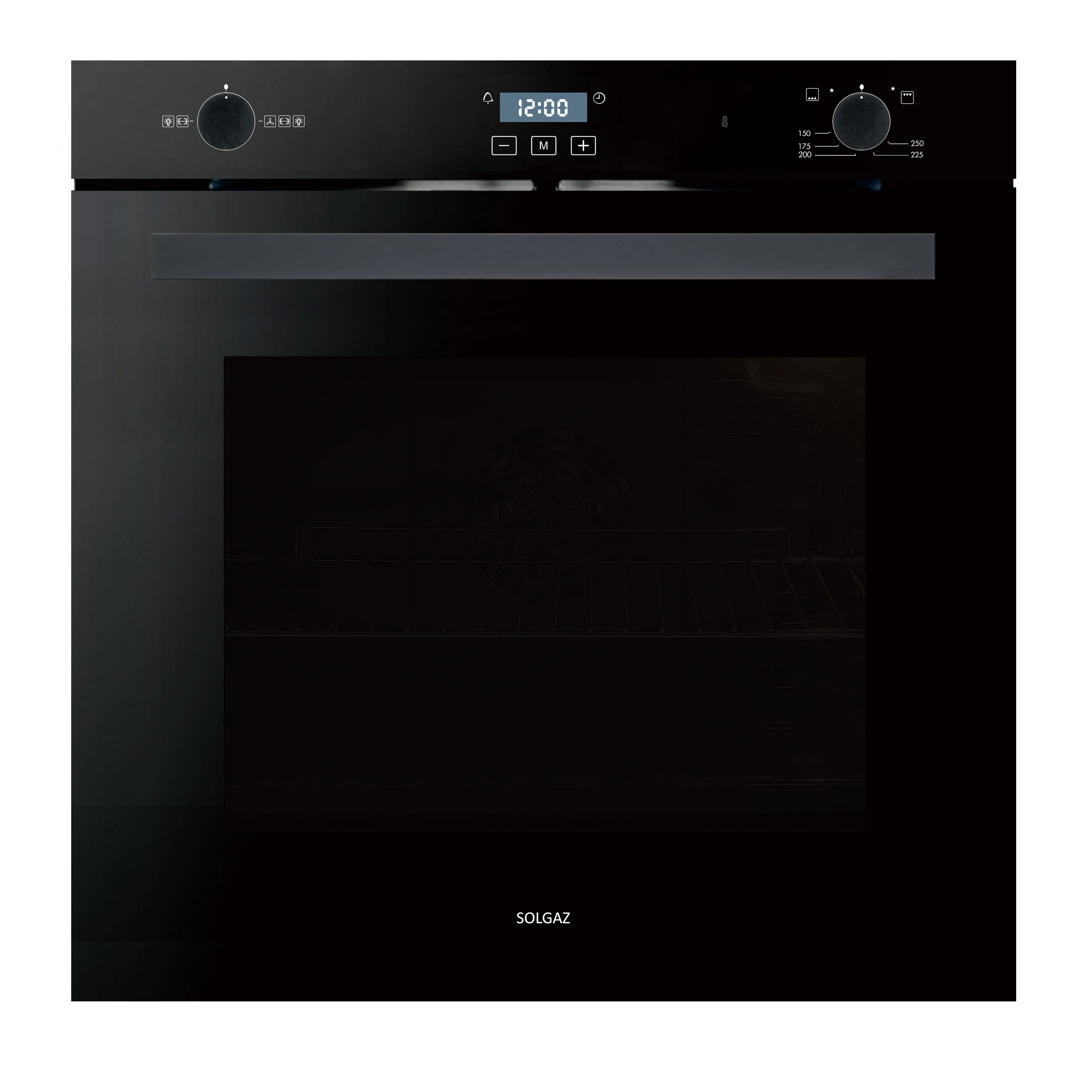 Piekarnik gazowy Solgaz SPG-90 LPG37 Termoobieg Grill Czarny