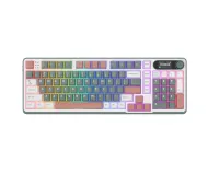 Royal Kludge RK-S98 Camping Green Brown Switch Biało-Zielony