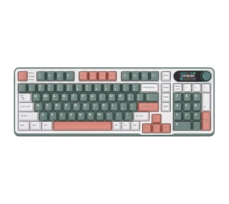 Klawiatura mechaniczna Royal Kludge RK-S98 Camping Green Brown Switch Biało-Zielony