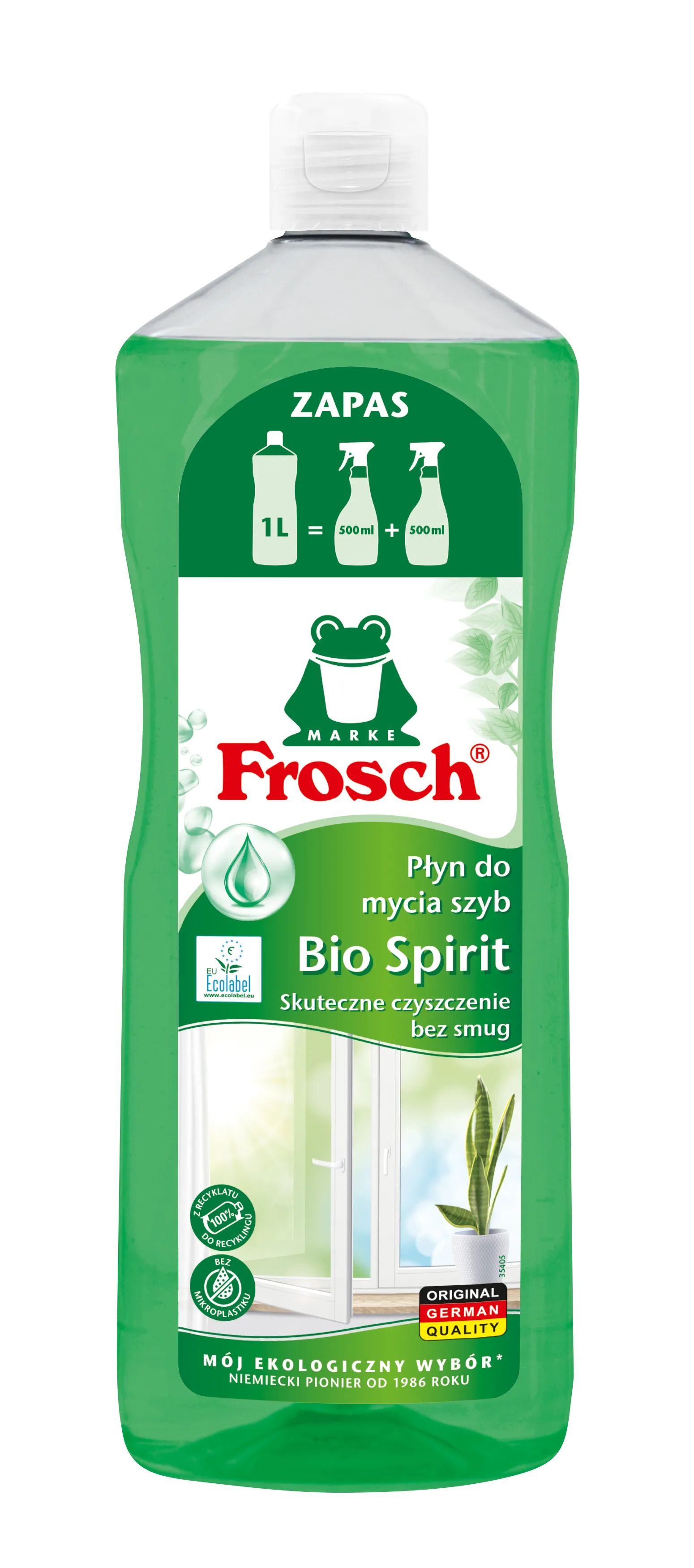 Płyn do mycia szyb Frosch Bio Spirit 1l