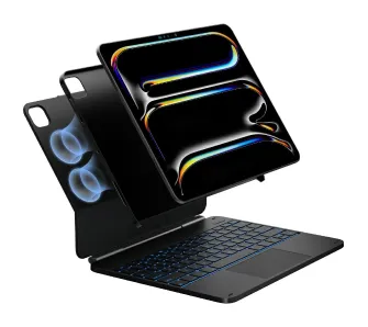 Etui na tablet Typecase Edge z klawiaturą do iPad Air 13" M2 2024 /M3 2025/M4 2026 Czarny