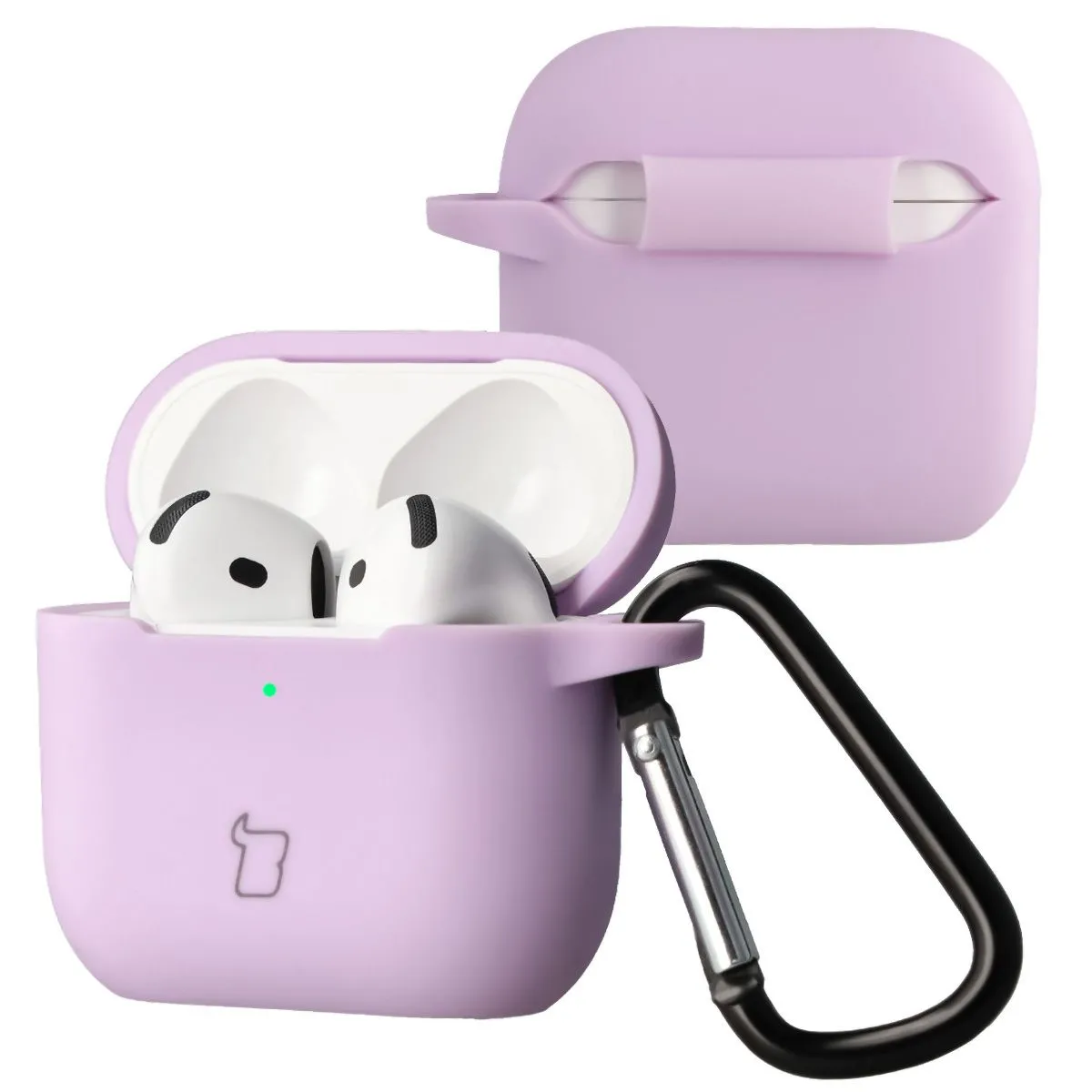 Etui na słuchawki Bizon Case Headphone Silicone do Airpods 4 Lawendowy