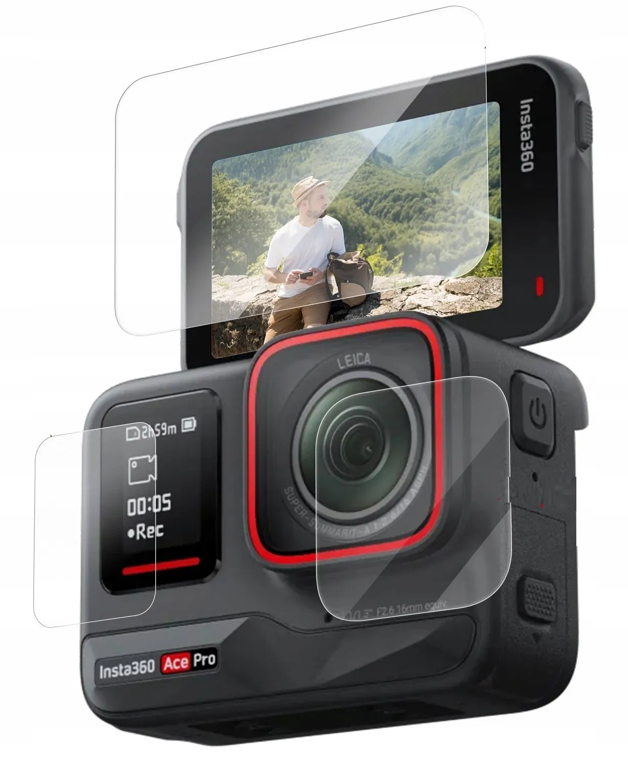 Szkło hartowane Telesin do Insta360 ACE PRO