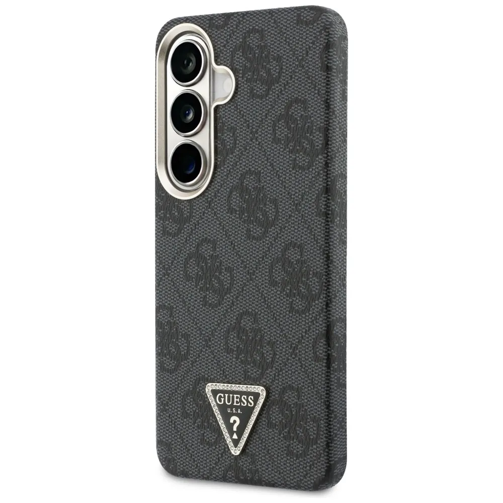 Etui Guess 4G Triangle Logo MagSafe do Galaxy S26 Czarny