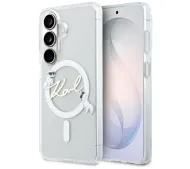Karl Lagerfeld IML KC Script MagSafe do Galaxy S26+ Przezroczysty