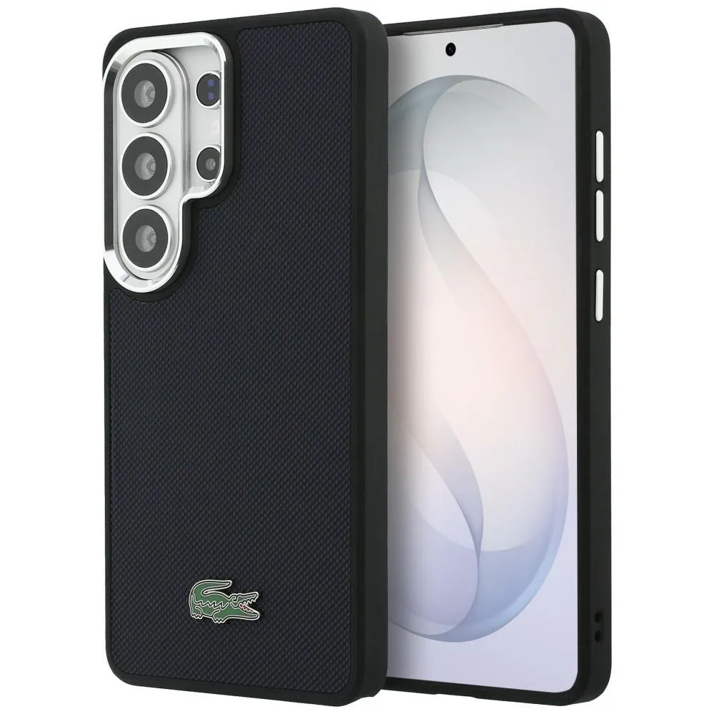 Etui Lacoste Full Wrap Petit Pique MagSafe do Galaxy S26 Ultra Granatowy