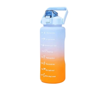 Butelka Extralink Motywacyjna 2l Niebiesko pomarańczowy
