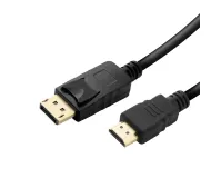 Vivanco VVITHDMIDPORT DP - HDMI 1,8m Czarny