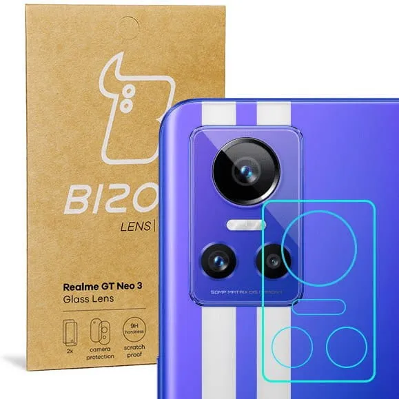 Szkło hartowane Bizon na aparat Bizon Glass Lens do Realme GT Neo 3 , 2 sztuki