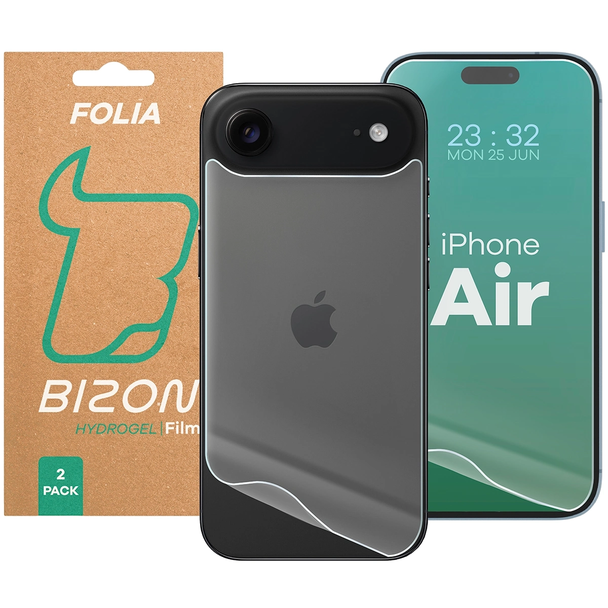 Folia hydrożelowa Bizon na tył i przód Film Hydrogel Pack do iPhone Air