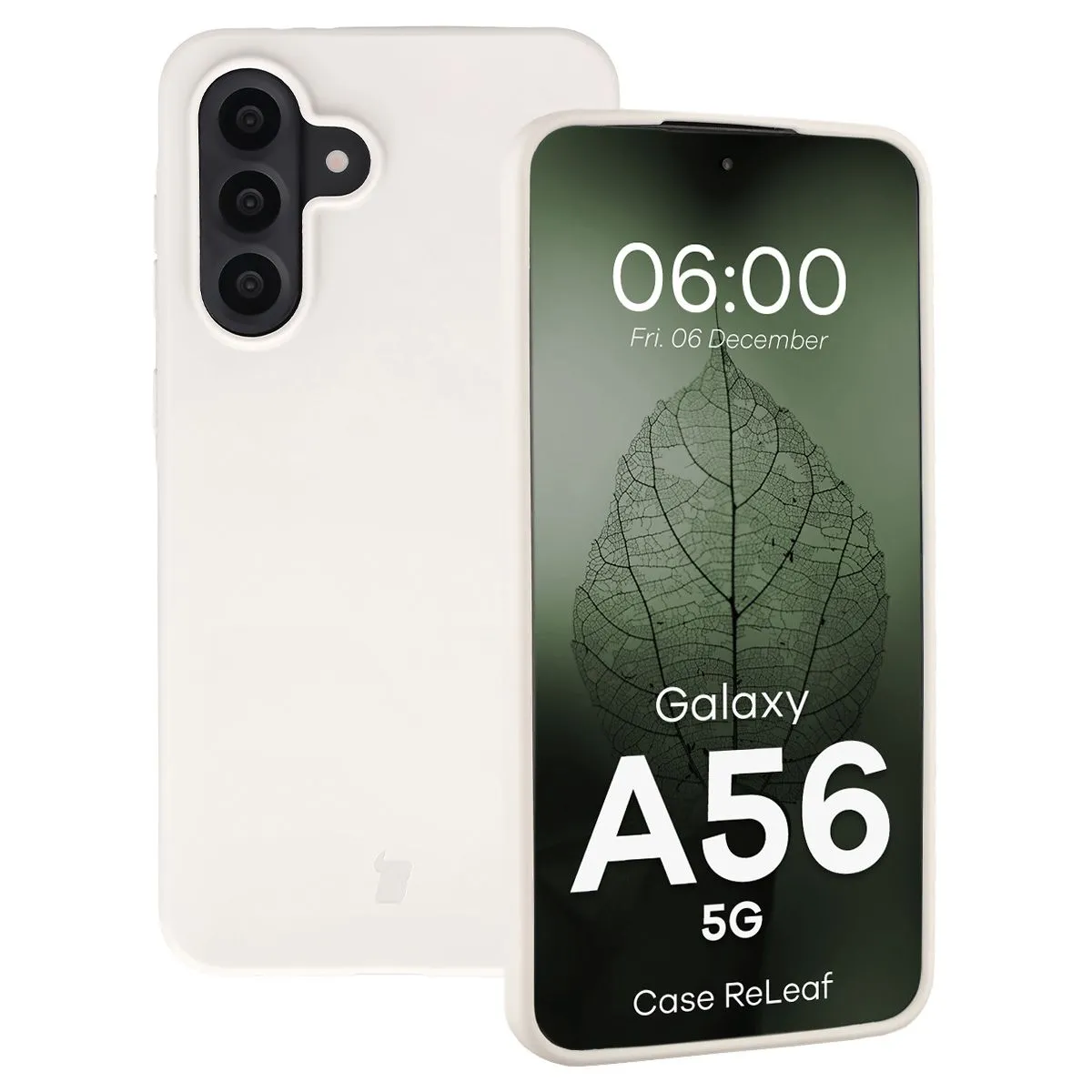 Etui Bizon ReLeaf do Galaxy A56 5G Biały