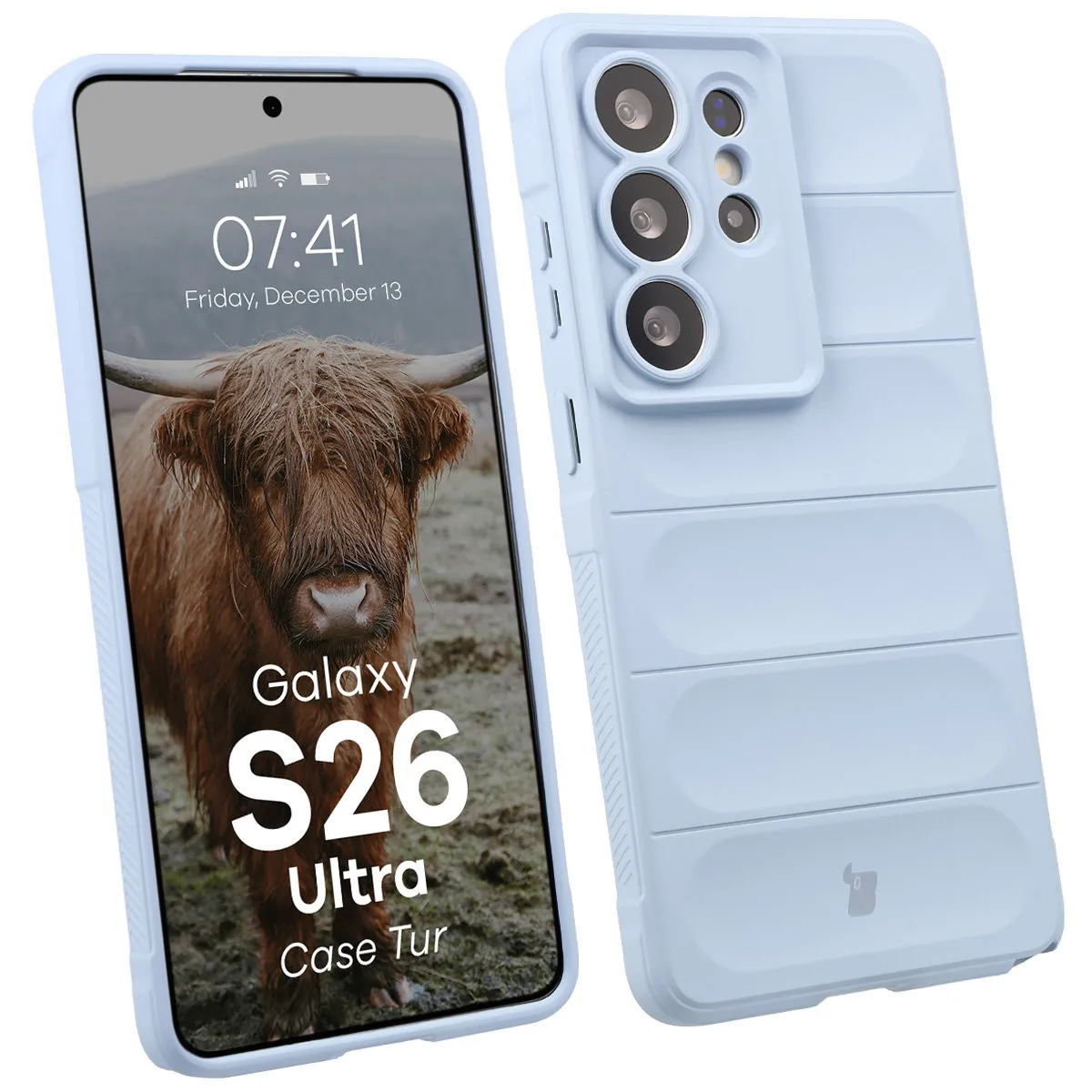 Etui Bizon Tur do Galaxy S26 Ultra Jasnoniebieski