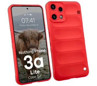 Etui Bizon Tur do Nothing Phone 3a Lite Czerwony