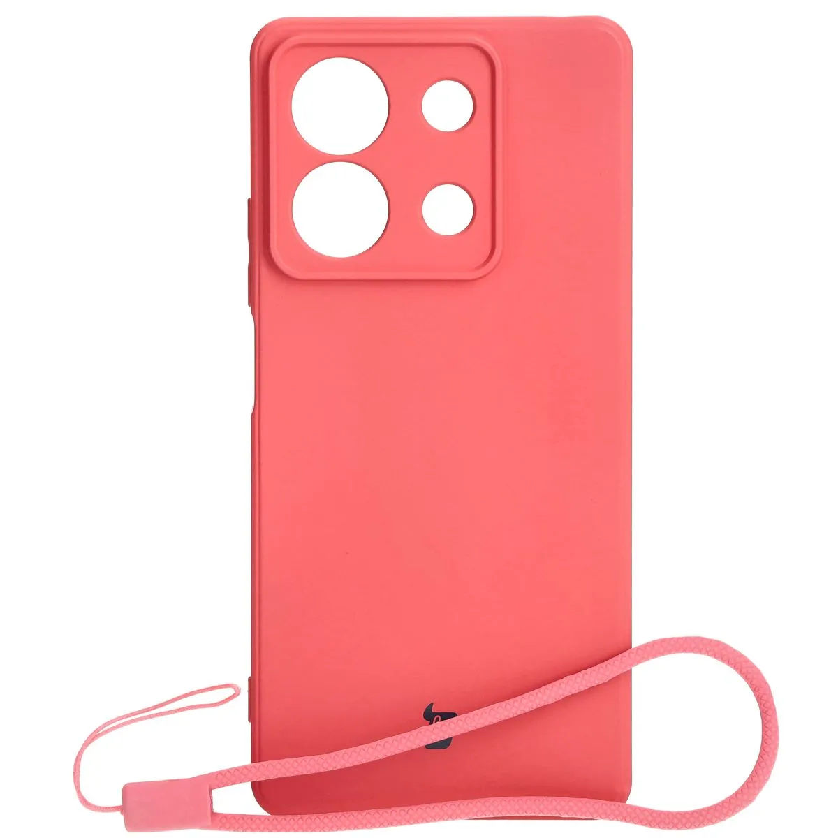 Etui Bizon Silicone Sq do Xiaomi Redmi Note 13 5G Różowo-Czerwony