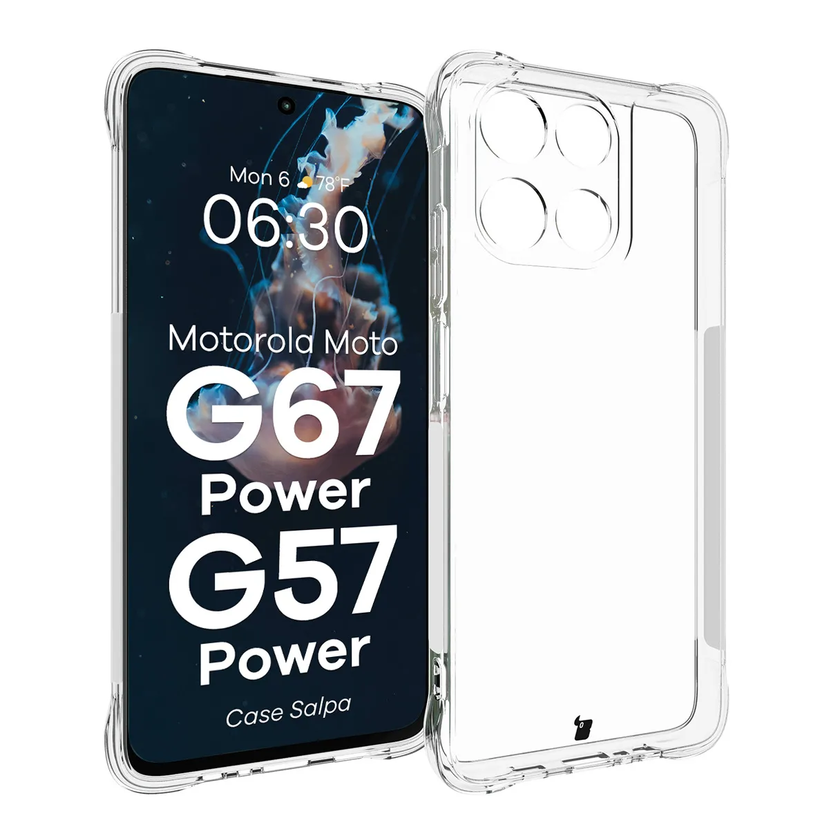 Etui Bizon Salpa do Motorola Moto G57 Power / Motorola Moto G67 Power Przezroczysty