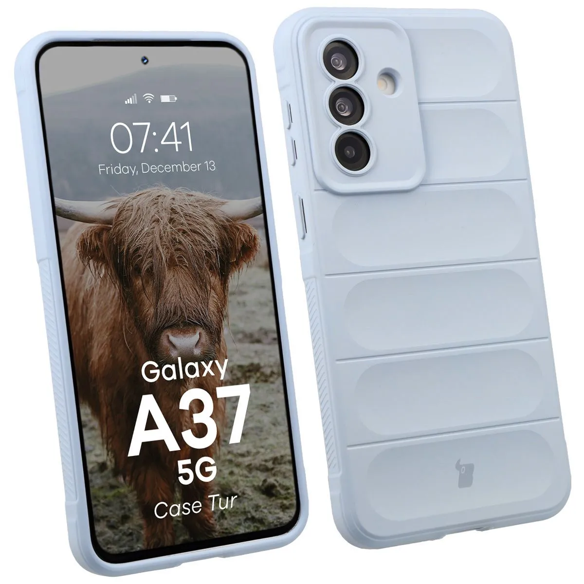 Etui Bizon Tur do Galaxy A37 5G Jasnoniebieski