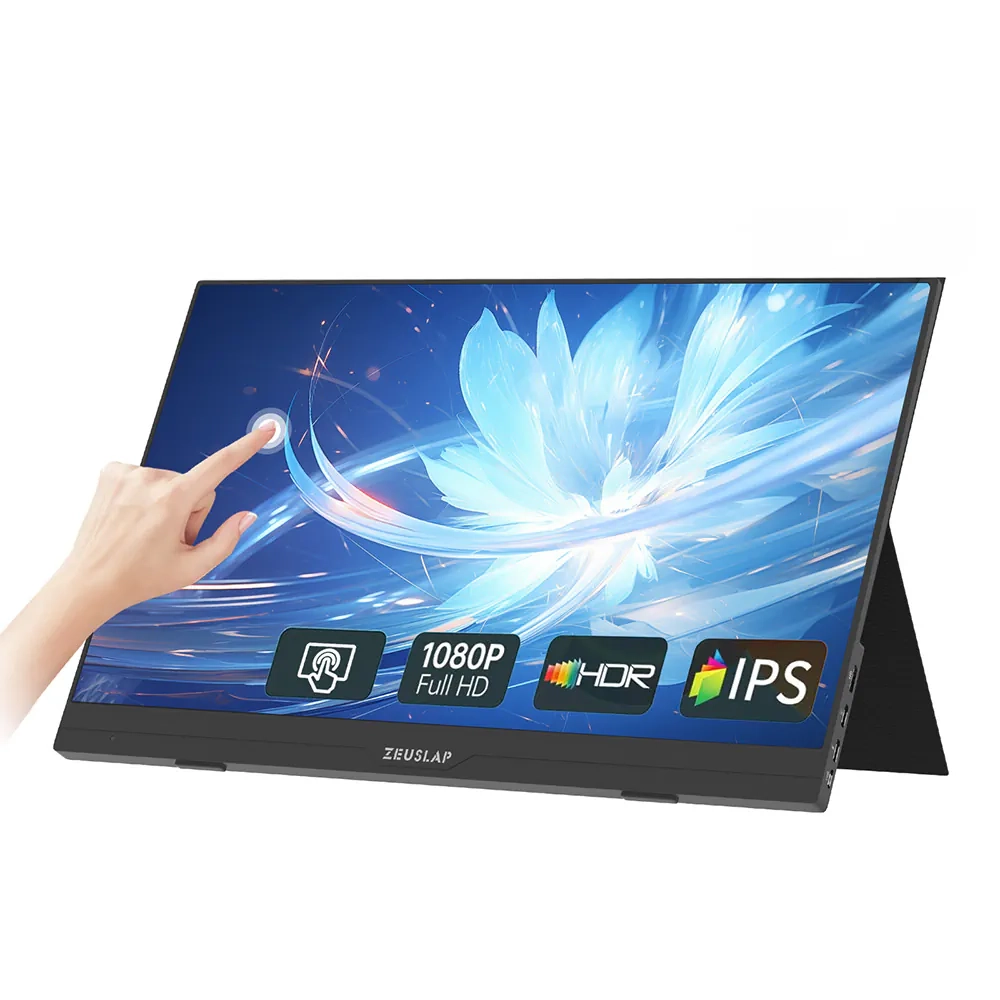 Monitor Zeuslap AT156 15,6" Full HD IPS 60Hz 4ms Przenośny Dotykowy