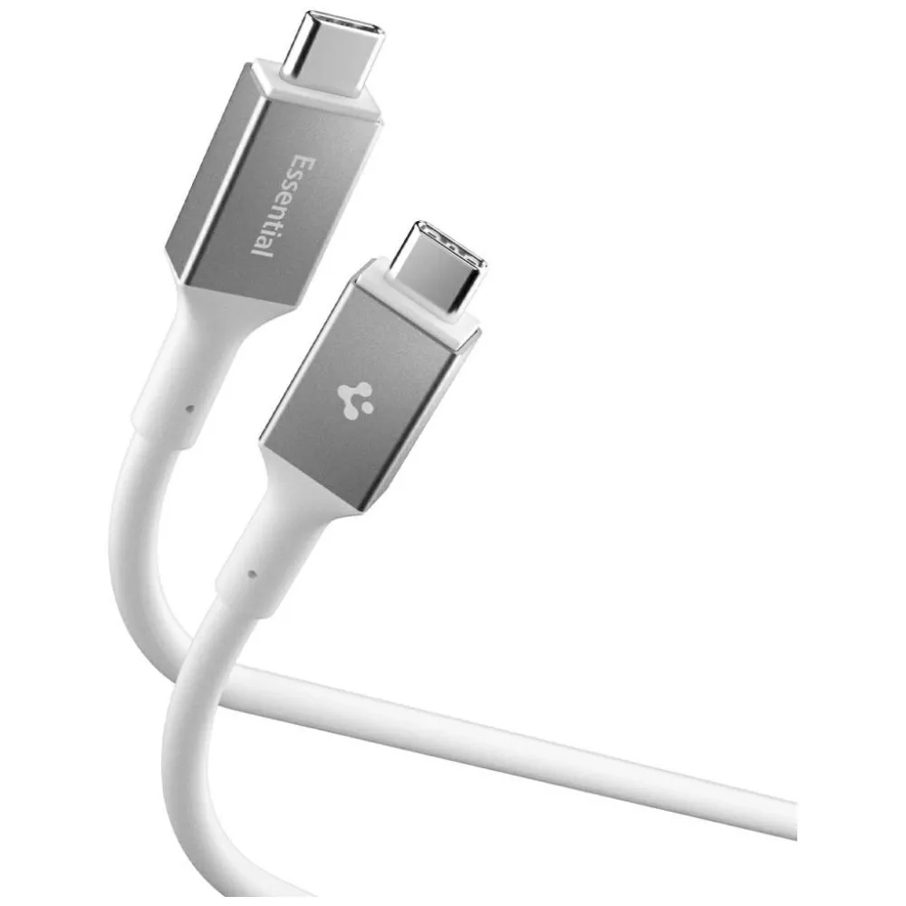 Kabel Spigen EB10020CC Essential USB-C do USB-C 100W 2m Biały