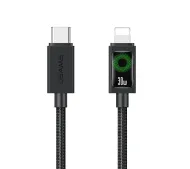 USAMS U92 USB-C do Lightning 30W 1,2m Czarny
