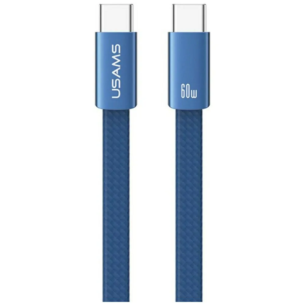 Kabel USAMS U96 USB-C do USB-C 60W 1,2m Niebieski