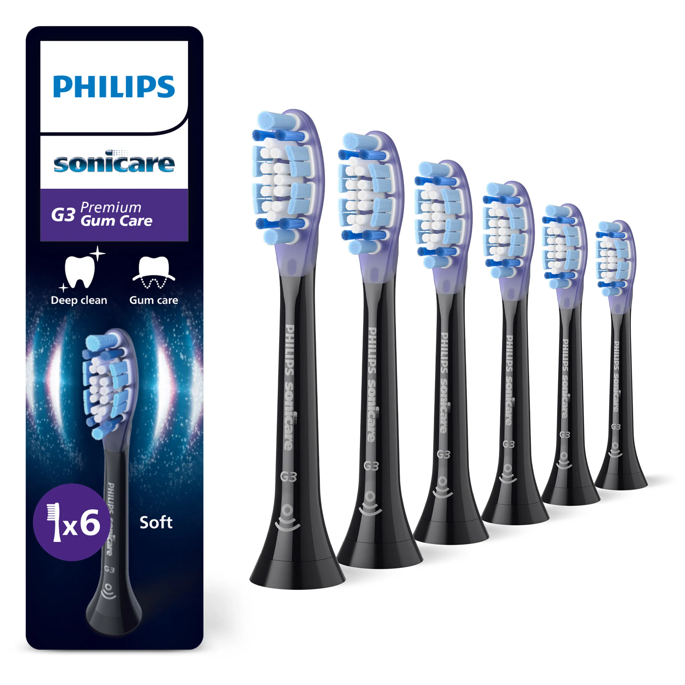 Końcówka do szczoteczki Philips Sonicare G3 Premium Gum Care HX9056/88 6szt.