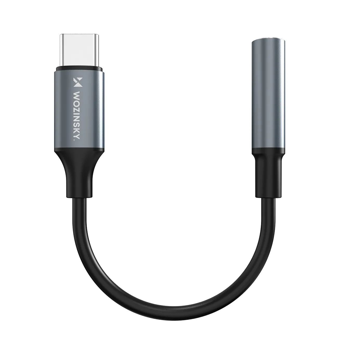 Adapter Wozinsky WACM-01 USB-C do Jack 3,5mm Czarny
