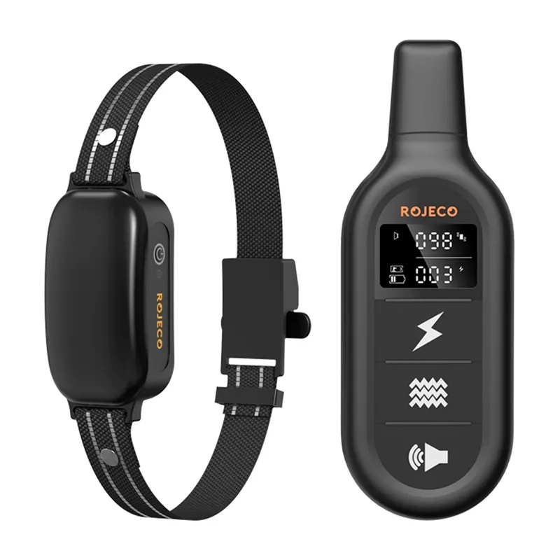 Obroża Rojeco PD521 Antyszczekowa 1000m Czarny