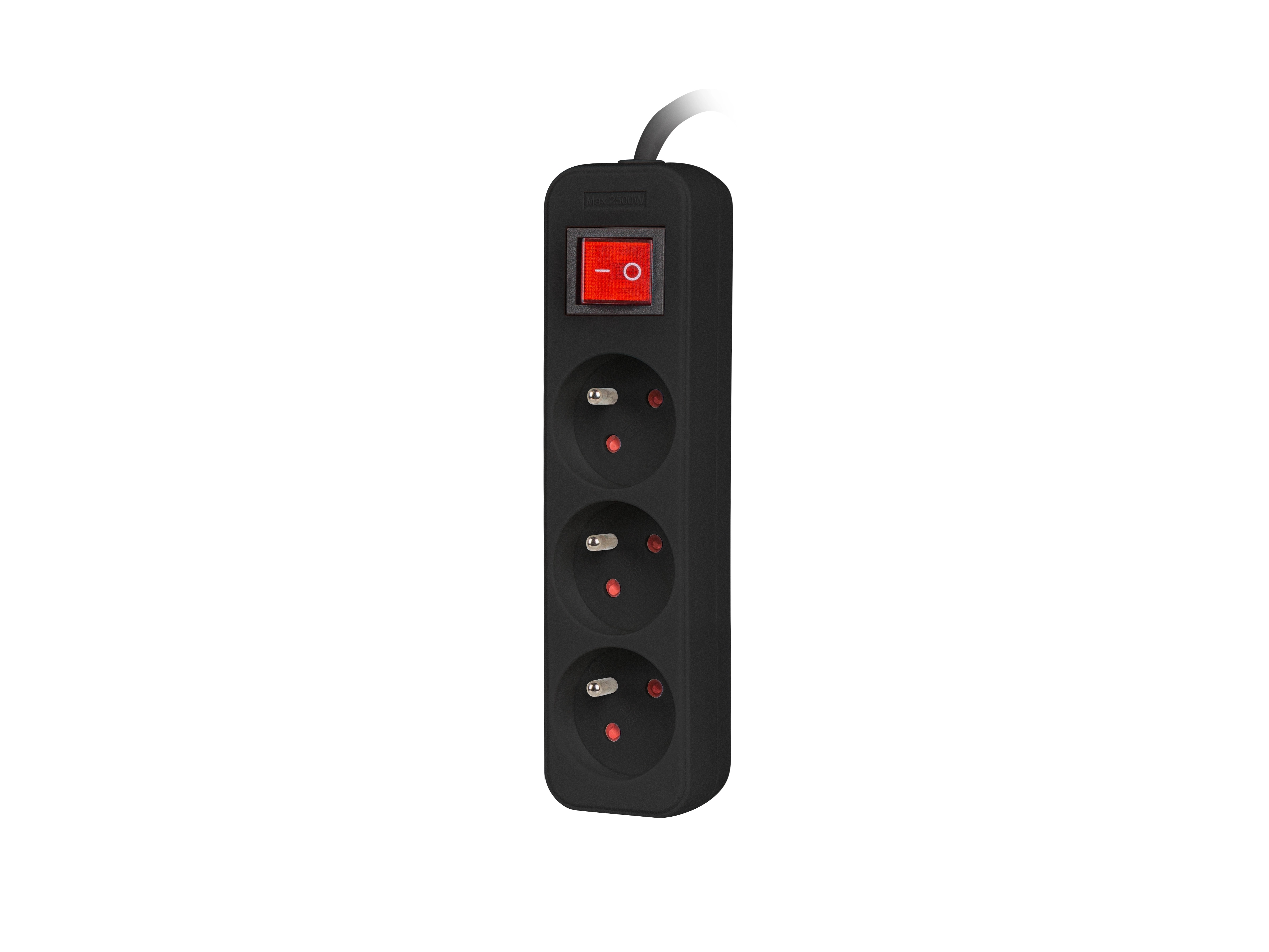 Listwa Lanberg PS1-03E-0150-BK 3 gniazda 1,5m Czarny