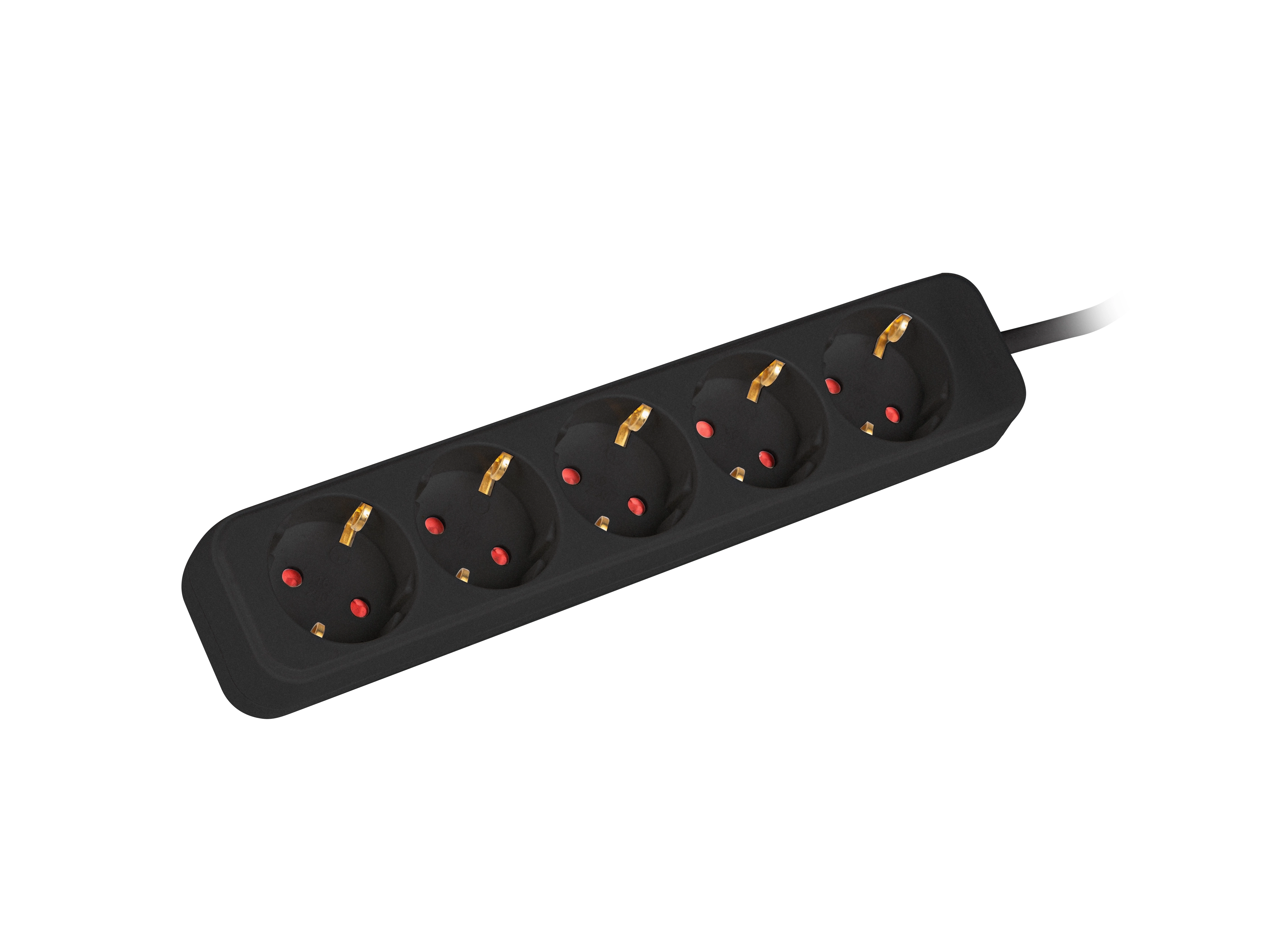 Przedłużacz Lanberg PS0-05F-0300-BK 5 gniazd 3m Czarny