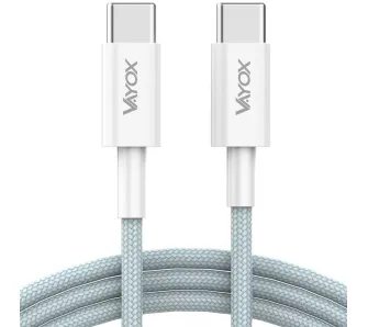 Kabel Vayox VA0105 Premium line USB-C do USB-C 65W 1m Szary