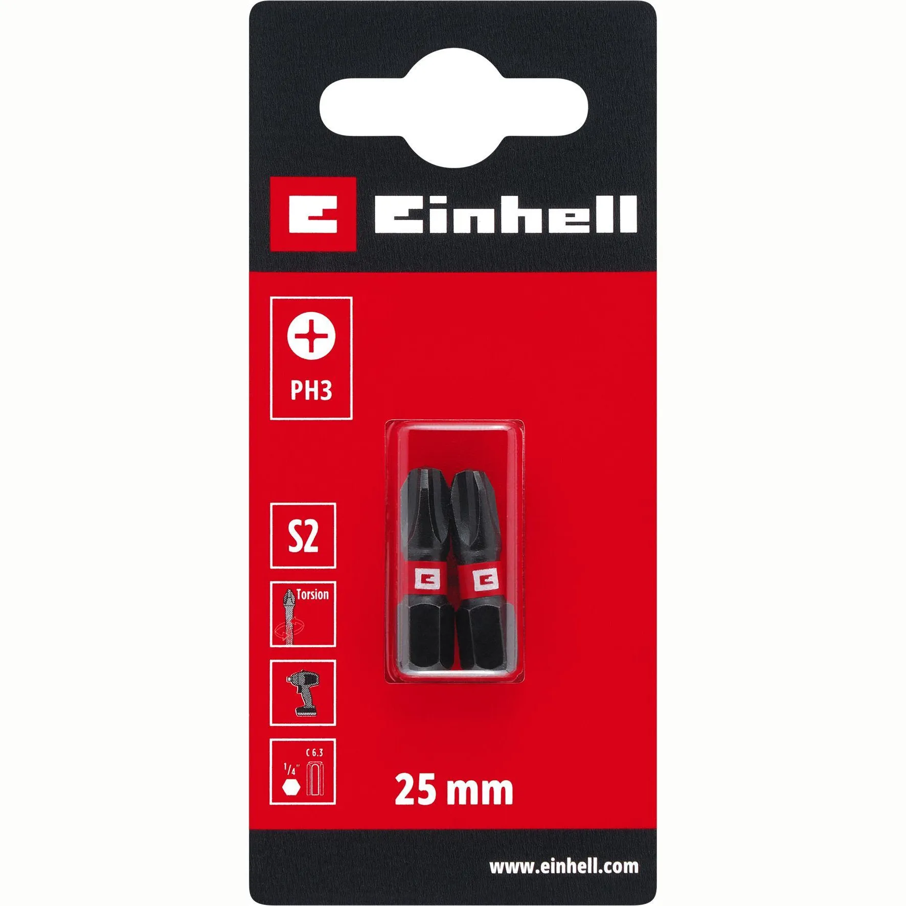 Zestaw bitów Einhell 49131030 PH3 S2 25mm (2 szt.)