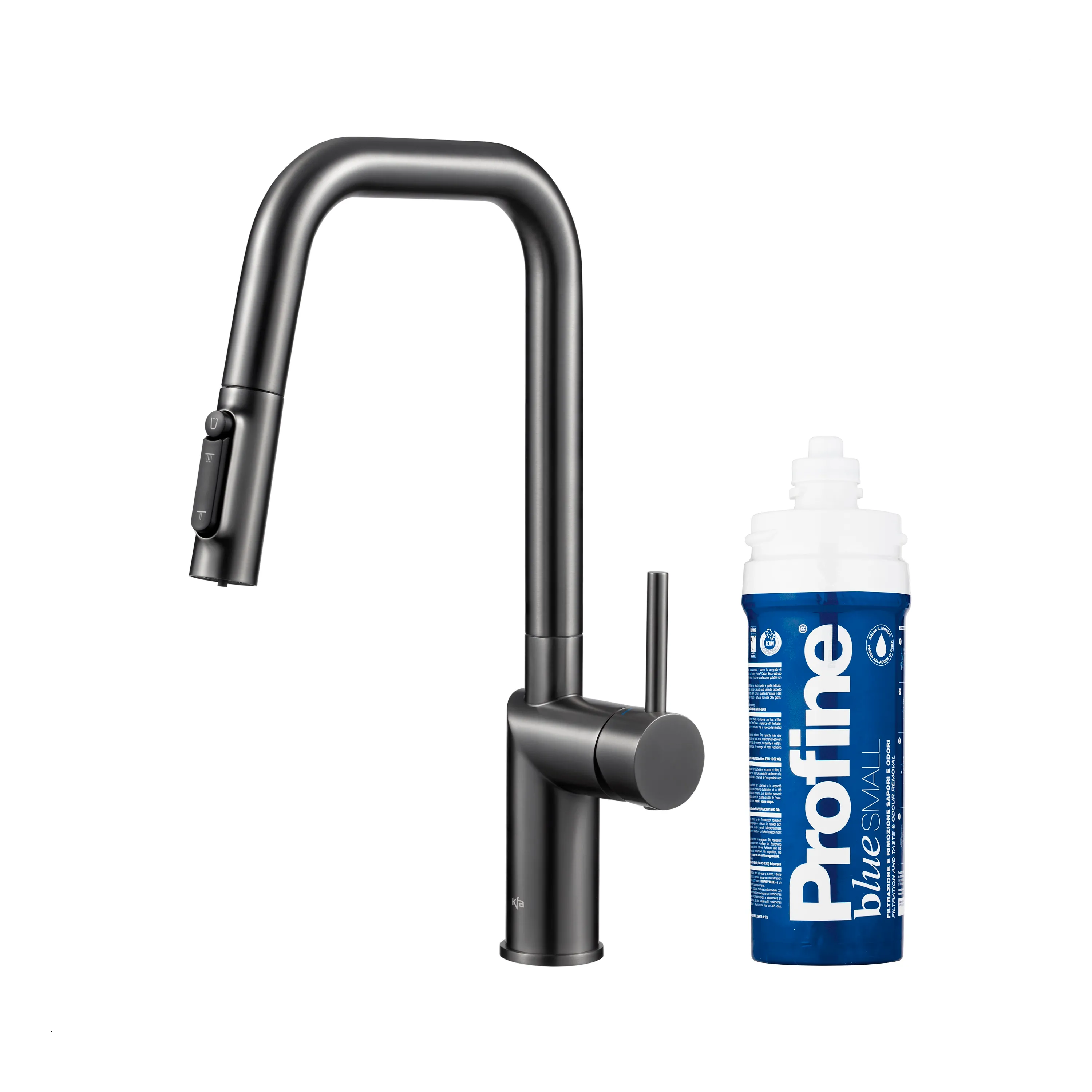 Bateria KFA Armatura Duero Pure Style Pull-Out 6623-313-61 Grafitowy Stal szlachetna