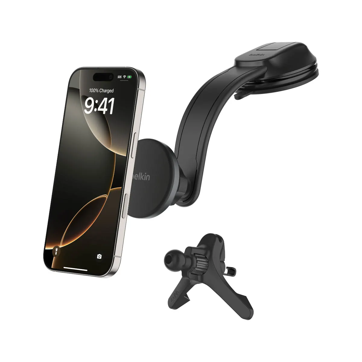 Uchwyt magnetyczny Belkin BoostCharge Qi2 15W Czarny