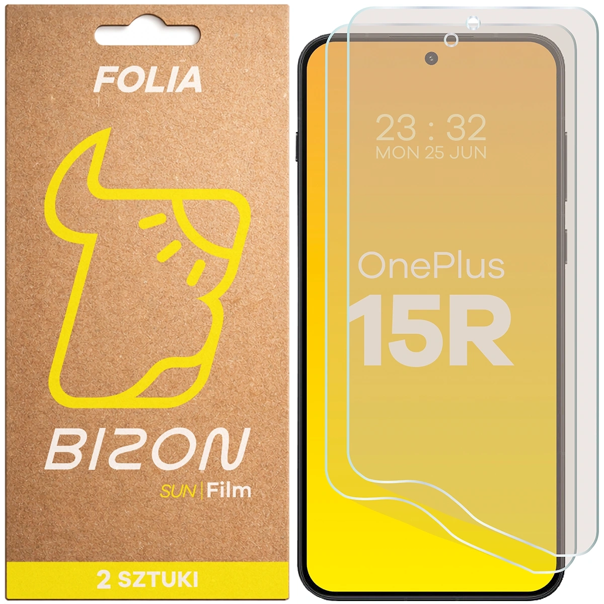 Folia ochronna Bizon matowa Film Sun Duo do OnePlus 15R 2 sztuki