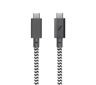 Kabel Native Union BELT-PRO2-ZEB-NP USB-C do USB-C 2,4m 240W Czarno-biały