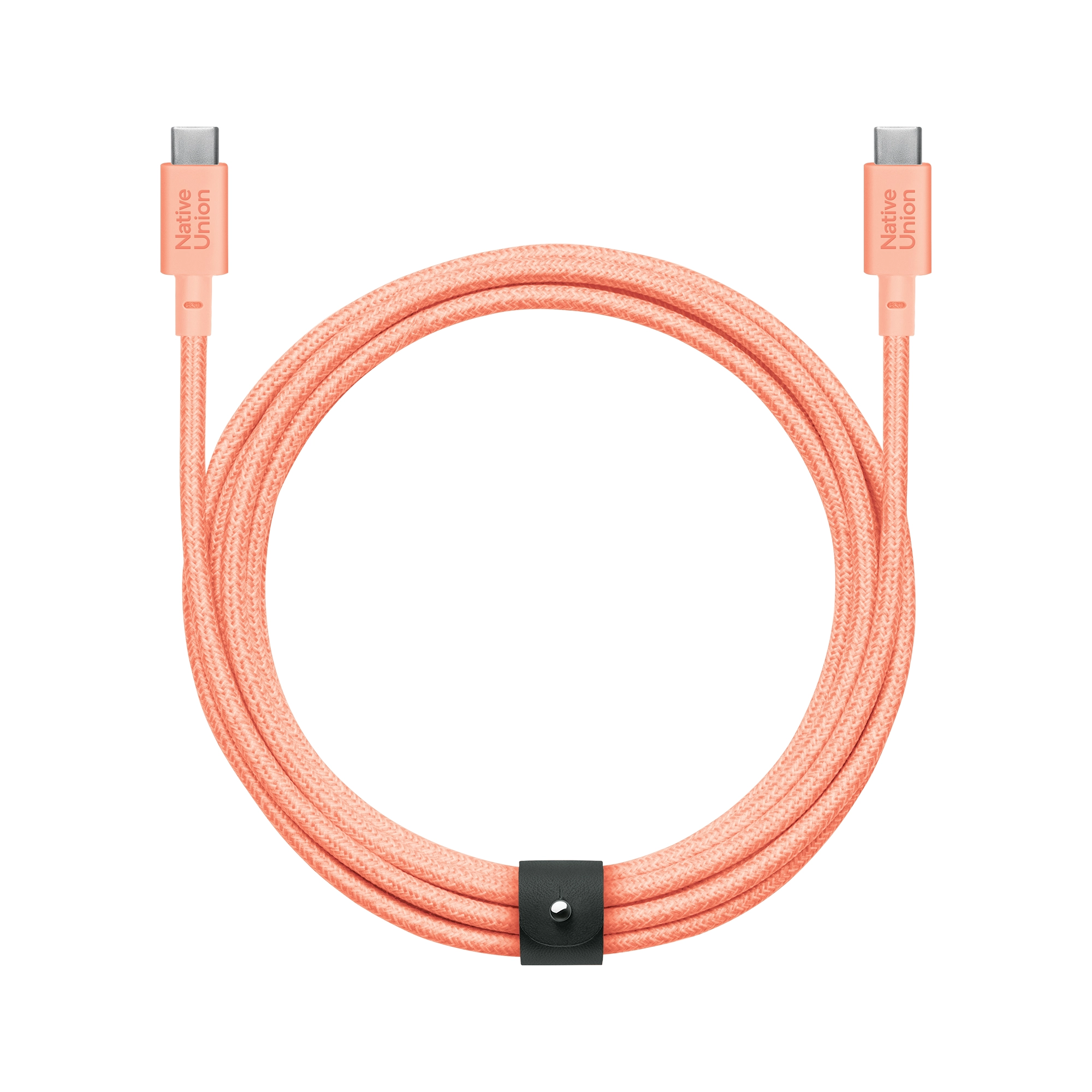 Kabel Native Union BELT-XL-C-APR-3-NP USB-C do USB-C 3m 100W Różowy