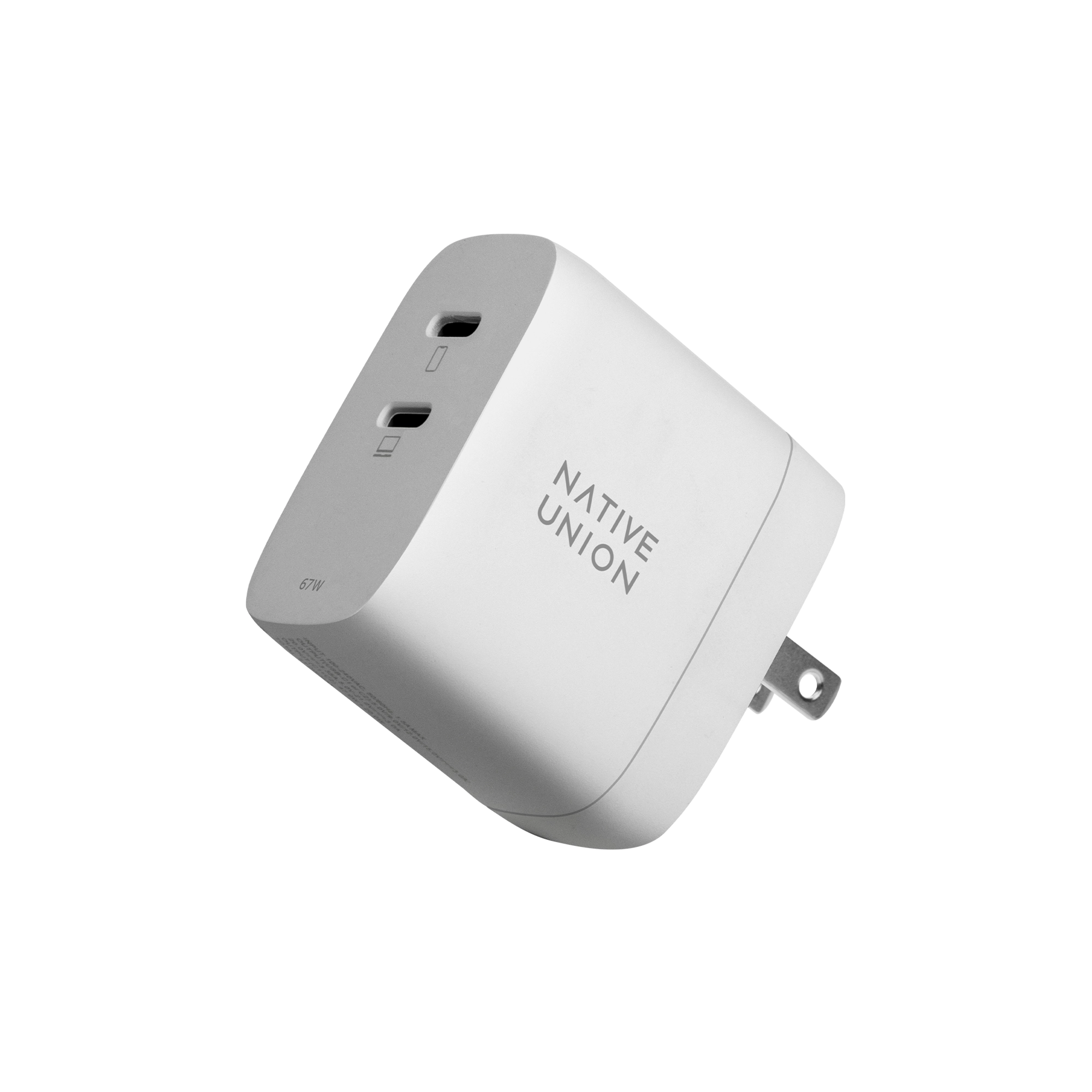 Ładowarka sieciowa Native Union FAST-PD67-WHT-INT GaN 2x USB-C 67W Biały