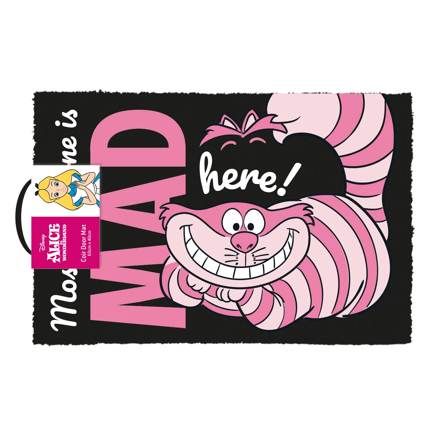 Wycieraczka Paladone Coir Doormat Alicja w Krainie Czarów We'Re All Mad Here