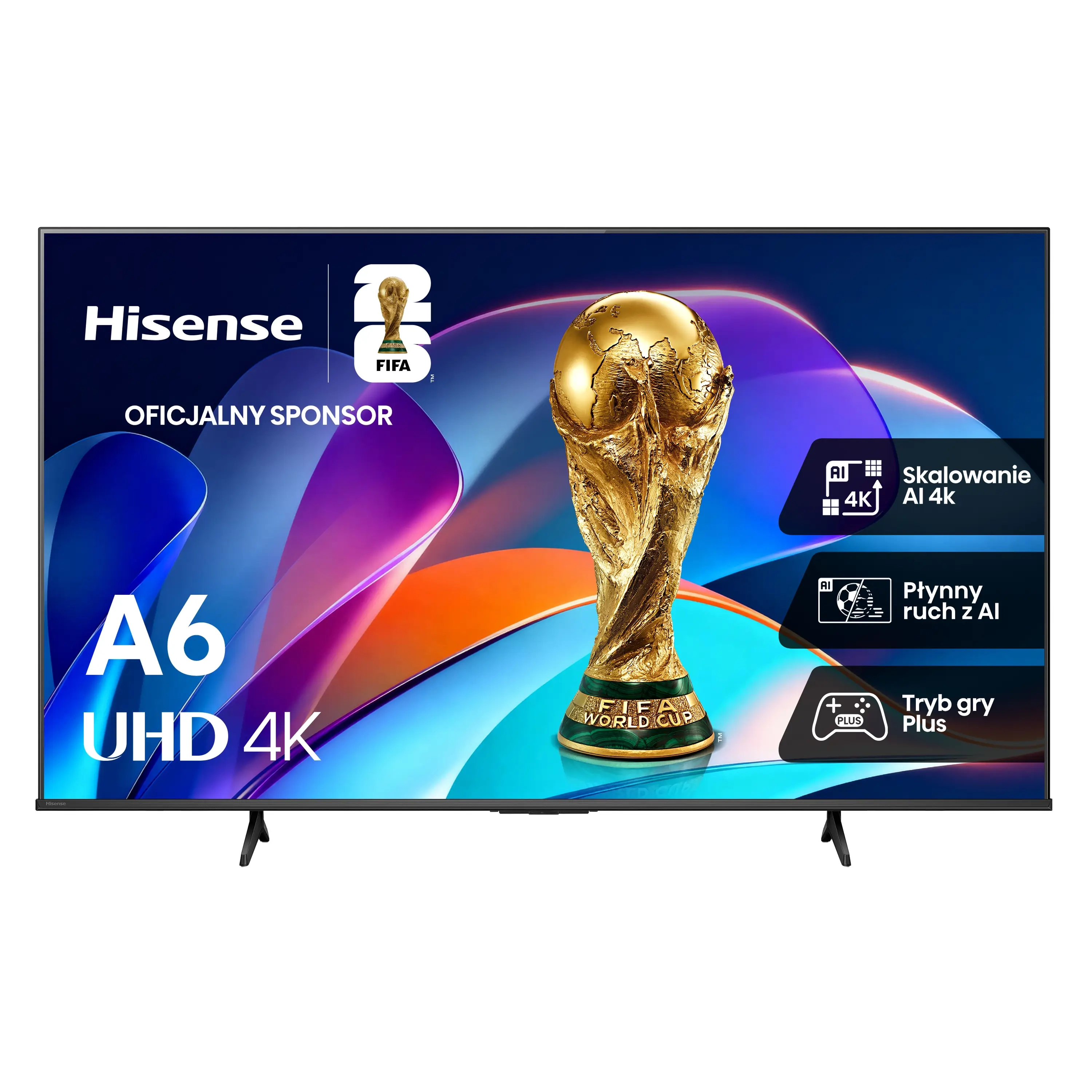 Telewizor Hisense 55A6S 55" LED 4K Smart TV Funkcje AI Dolby Vision HDMI 2.1 DVB-T2