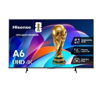 Telewizor Hisense 55A6S 55" LED 4K Smart TV Funkcje AI Dolby Vision HDMI 2.1 DVB-T2