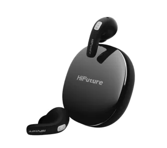 Słuchawki bezprzewodowe HiFuture FlyBuds4 Dokanałowe Bluetooth 5.4 Funkcje AI z tłumaczeniem ponad 130 języków, Czarny