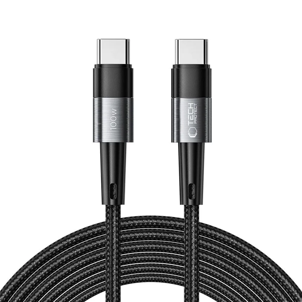 Kabel Tech-Protect PD 100W USB-C do USB-C 3m Szary